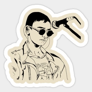 Sinead O Connor Style Classic Sticker